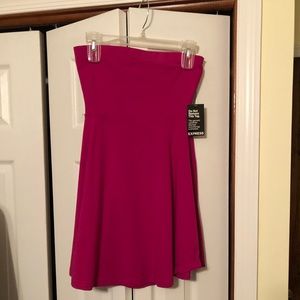 Express strapless dress